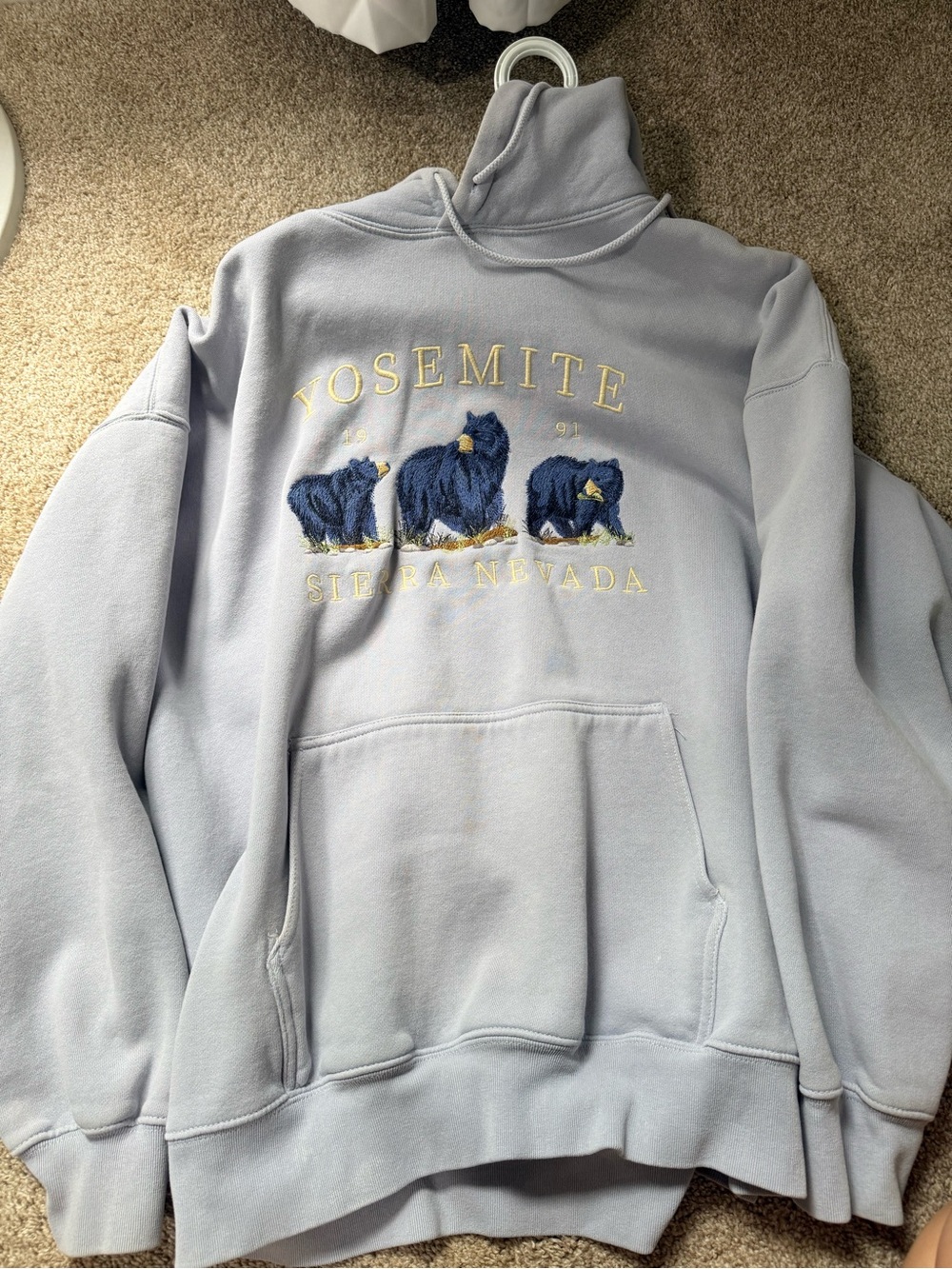 Yosemite Sierra Nevada Light Gray Pullover Sweater